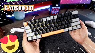 EYOOSO Z11 ⌨ Teclado Mecánico Económico 😱 [upl. by Carbo]