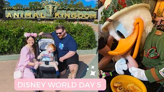 WALT DISNEY WORLD Day 5  FIRST TIME Meeting Mickey in Animal Kingdom [upl. by Nayhr137]