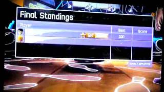 My 5th6th 300 in Kinect Sports Bowling and advancing to level 99avi [upl. by Nowaj]