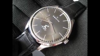 ZENITH Elite Ultra Thin Hennessy 250 years Limited Edition Steel Automatic Watch Demonstration [upl. by Nigel313]