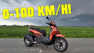 2021 PIAGGIO BEVERLY 400 0100 KMH 060 MPH [upl. by Denny]