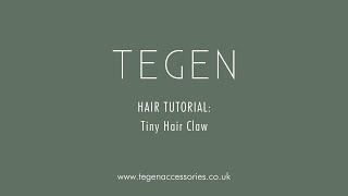 Quick How To Tiny Hair Claw in White Tokio  Tegen Accessories [upl. by Ennaeed]