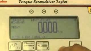 Norbar Torque Screwdriver Tester TST Ürün Kullanım Videosu [upl. by Saree]