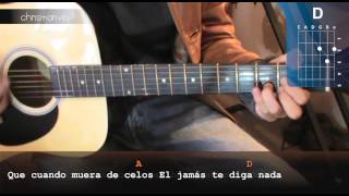 Tengo Tu Love tutorial Acordes chords ritmo tutorial guitarra siete Sie7e COVER criolla acústica [upl. by Aisemaj570]