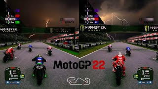 MotoGP 22  Splitscreen  2 players versus Gameplay PC 1080p60FPS [upl. by Garnette654]