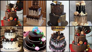 New Two Tier Chocolate Cake Decoration ideas 2023  Best Two Tier Chocolate Cake Design [upl. by Aicen]