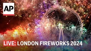 London fireworks 2024 Watch the UK ring in the New Year [upl. by Spragens416]