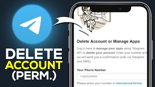 How To Delete Telegram Account Permanently  Full Guide [upl. by Enetsuj]