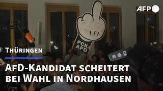 AfDKandidat scheitert bei Wahl in Nordhausen  AFP [upl. by Treble]