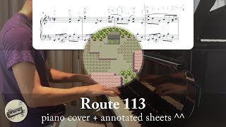 quotRoute 113quot from quotPokémon RSEquot  Piano Cover  Sheets [upl. by Eleonora]