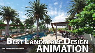 Best Landscape Design amp Swimming Pool with ANIMATION [upl. by Gamal314]