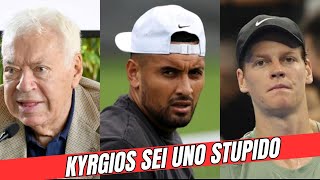 Sinner Nicola Pietrangeli si scaglia contro Kyrgios poi attacca duramente la WADA e su Sinner [upl. by Anetsirk]