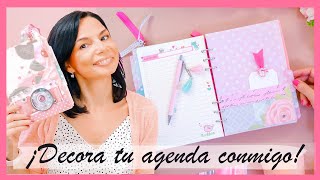 Agenda decorada con separadores y bolsillos TUTORIAL FÁCIL ⎜PEGA PAPEL O TIJERAS [upl. by Tatianna]