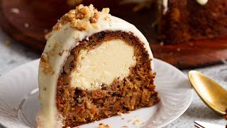 Cheesecake Stuffed Carrot Bundt Cake [upl. by Ahsiya]