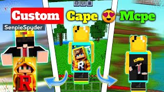 Make your own ✨ ANIMATED CUSTOM CAPE 🤯Mcpe  How To Make Custom Cape In Minecraft Pe 121 😍  2024 [upl. by Efioa]