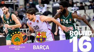 Barca survives a thrilling finale  Round 16 Highlights  Turkish Airlines EuroLeague [upl. by Beaudoin]