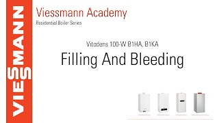 Filling and Bleeding Vitodens 100W B1HA amp B1KA [upl. by Uamak]