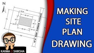 How to draw Site Plan  জমির সাইট প্ল্যান [upl. by Nyloc554]