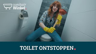 Wc  toilet ontstoppen Zo doe je dat [upl. by Enegue43]