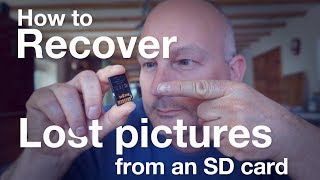 How to recover lost pictures from an SD card [upl. by Stafford977]