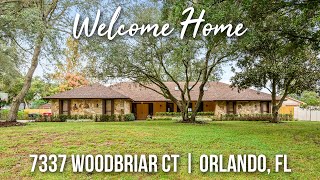 7337 Woodbriar Court Orlando FL 32835  Orlando Home For Sale  Call 3217755811 [upl. by Sirahc]