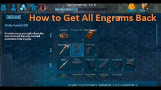 Ark Survival Mobile  Get All Engram Point back  How to get all engram points back [upl. by Barber]