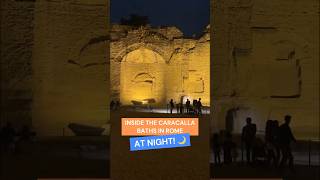 Inside the Caracalla baths in Rome at night [upl. by Worthington]