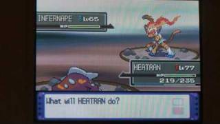 Pokemon Platinum How to get to and catch Heatran Part 4 of 6 [upl. by Corenda269]