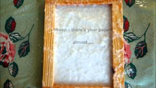 How to make handmade paper at home by Vintage Paper Co [upl. by Niwdog]