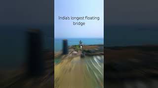 Indias longest floating bridge karnataka karnatakatourism djimini3pro mahadev [upl. by Elmajian]