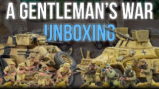 Warlord Games  A Gentlemans War Starter Set unboxing and review [upl. by Alleciram287]