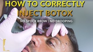 DR RANJBAR  PROPER BOTOX INJECTION TECHNIQUE  NO SPOCK EYEBROWS  NO DROOPING  L1P AESTHETICS [upl. by Newfeld]