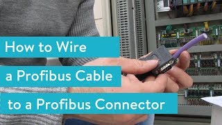 How to Wire a Profibus Cable to a Profibus Connector [upl. by Savihc962]