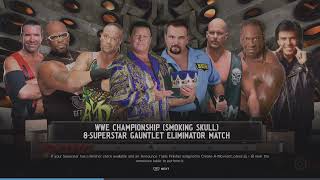 WWE 2K24 Austin VS Booker Jerry RVD DVon Man Scott Eric Req Gaunlet Match WWE SS Tittle [upl. by Morey]