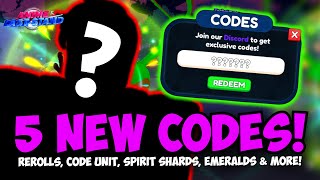 5 New OP Codes REROLLS CODE UNIT SPIRIT SHARDS EMERALDS amp MORE  Anime Last Stand [upl. by Nerfe536]