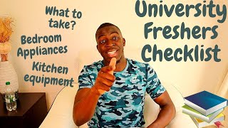 University Freshers Checklist 2022  What you should take to university [upl. by Lenwood]