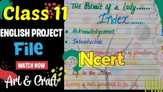 class 11 english project file 2023 [upl. by Mukerji103]