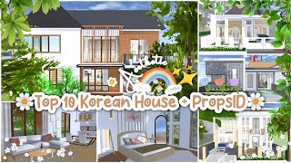 Top 10 Korean House  PropsID ✨🌷 Aesthetic  Sakura School Simulator [upl. by Stich]