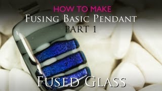 Firing Basic Fused Glass Pendant Part 1mpg [upl. by Rabaj]