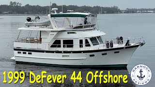 Sold  259950  1999 DeFever 44 Offshore Trawler Yacht For Sale [upl. by Leiuqese459]