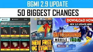 🤯BGMI NEW UPDATE  10 BIGGEST CHANGES IN BGMI 29 UPDATE😱 Bgmi New Update  Bgmi Update Part 1 [upl. by Novyart]