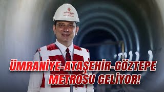 ÜMRANİYE ATAŞEHİR GÖZTEPE METROSU GELİYOR [upl. by Kirchner]