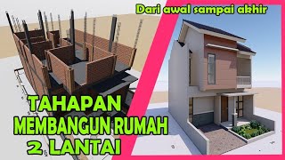 Tahapan membangun rumah 2 lantai [upl. by Afaw]