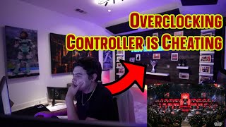 TSM Imperialhal on Overclocking CONTROLLER is CHEATING in Apex Legends [upl. by Rutter]