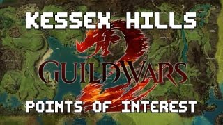 Guild Wars 2  Complete Kessex Hills Point of Interest Guide [upl. by Cyn]