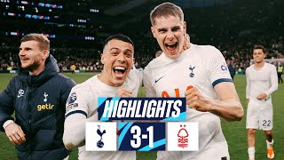 TOTTENHAM HOTSPUR 31 NOTTINGHAM FOREST  PREMIER LEAGUE HIGHLIGHTS  VAN DE VEN SCORES A SCREAMER [upl. by Namrej]