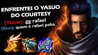 ENFRENTEI O COURTESY E ELE ME ENSINOU A DAR OUTSCALE EM QUALQUER BONECO LATE GAME APENAS COM YASUO [upl. by Lecram]