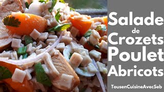 SALADE de CROZETS au POULET et ABRICOTS Tous en cuisine avec Seb [upl. by Eoj]