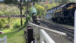 Puffing Billy Railway With Locomotive 14A At Belgrave Station Part 8 [upl. by Anihta]