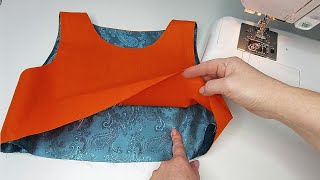 ✅How To Sew Lining On A Sleeveless Top Dress Step By Step For Beginners  Lining Sewing Technique [upl. by Rasecoiluj395]